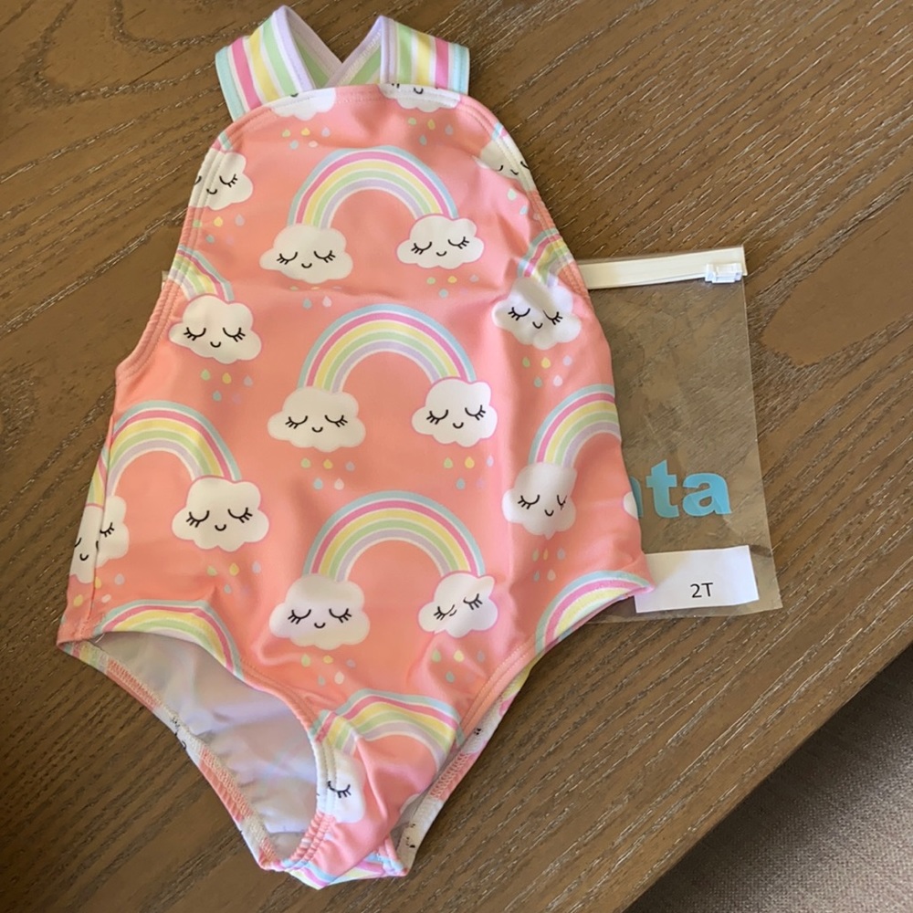 Sal & Pimenta drops of rainbow 2t swimsuit